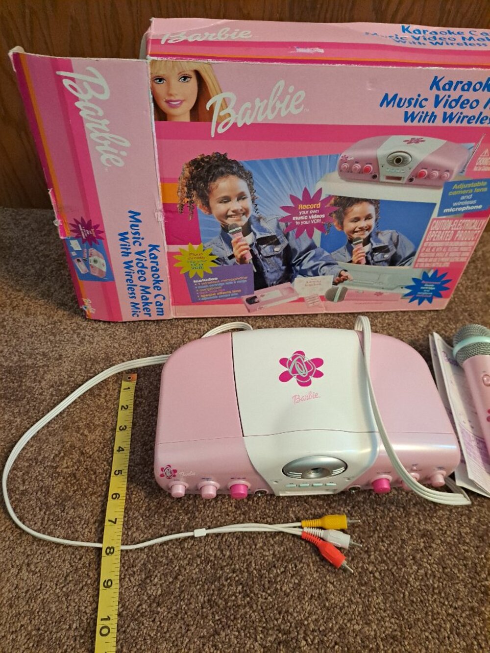 Vintage 2003 Mattel Barbie Karaoke Cam Music Video Maker With Wireless Mic W/Box - Picture 14 of 16